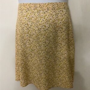 Old Navy Floral Pull-on Skirt - Yellow and green floral XLT